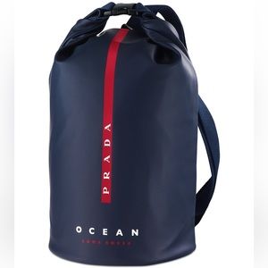 Prada Ocean Blue and Red Belt Bag